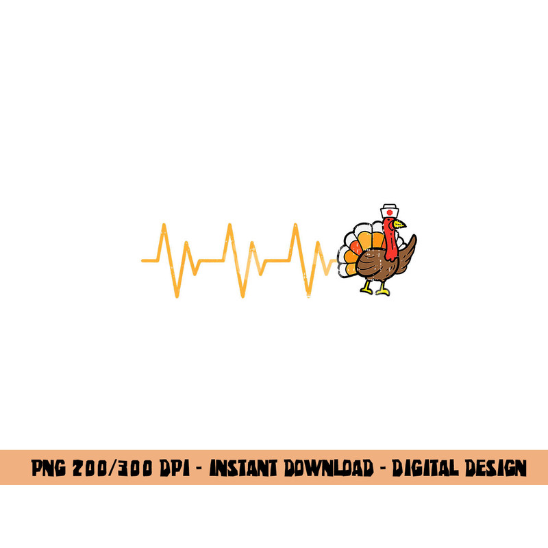 Heartbeat Turkey Nurse Thanksgiving Scrub Top Fall RN ICU ER png, sublimation copy.jpg