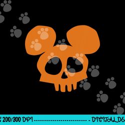 disney mickey mouse skull halloween png, sublimation copy