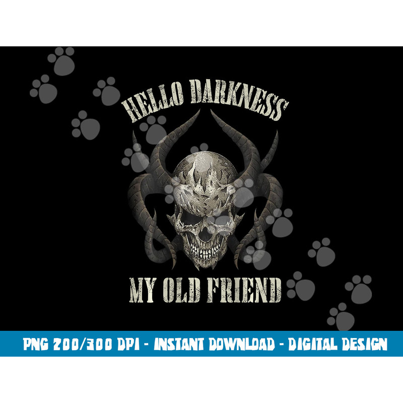 hello darkness my old friend demon skull horn halloween  png,sublimation copy.jpg