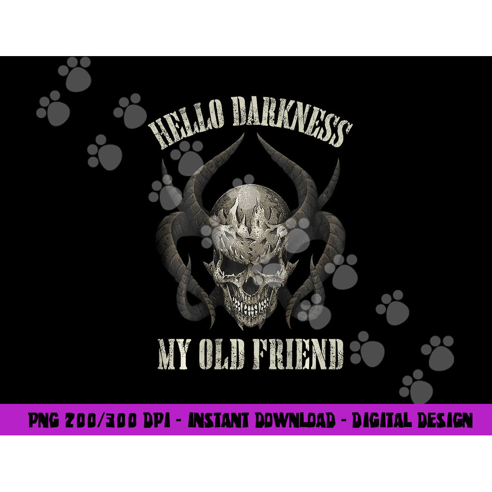 hello darkness my old friend demon skull horn halloween png,sublimation copy.jpg