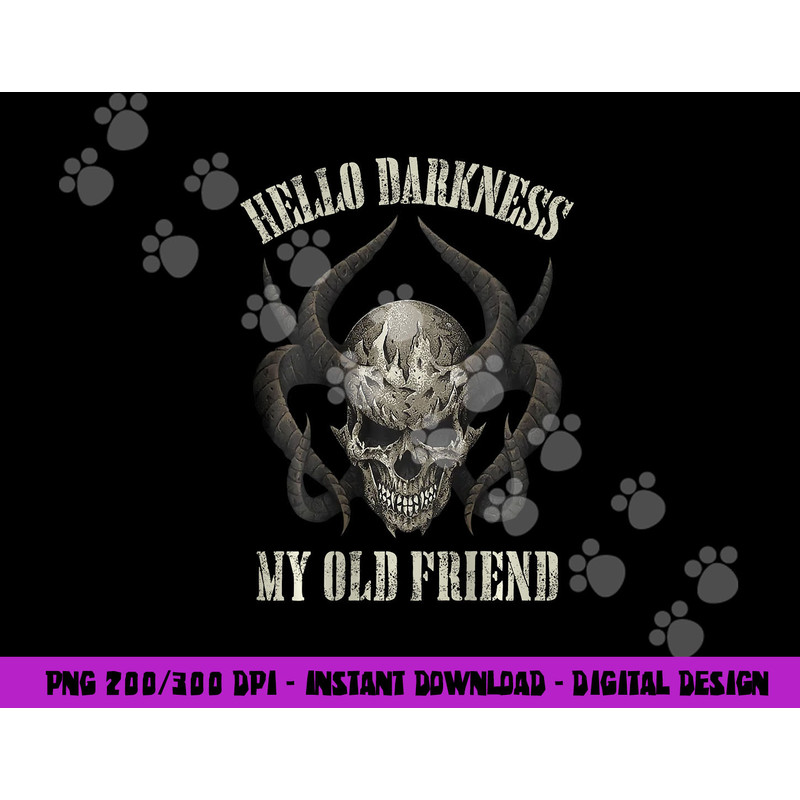 hello darkness my old friend demon skull horn halloween png,sublimation copy.jpg
