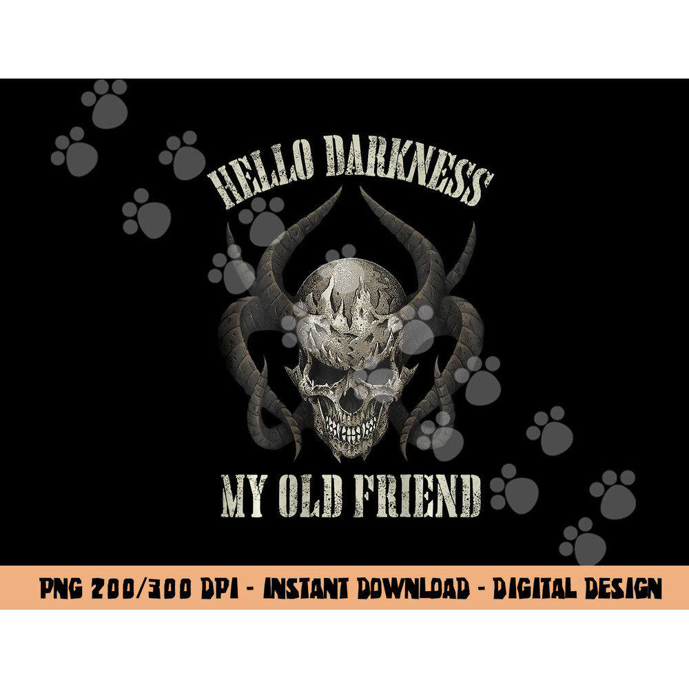 hello darkness my old friend demon skull horn halloween  png,sublimation copy.jpg