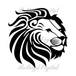 lion svg, png, pdf, cricut, cricut svg, silhouette svg, lion head svg, animal svg, lion clipart, lion cutting file