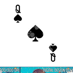 queen of spades costume png, sublimation halloween deck of cards copy