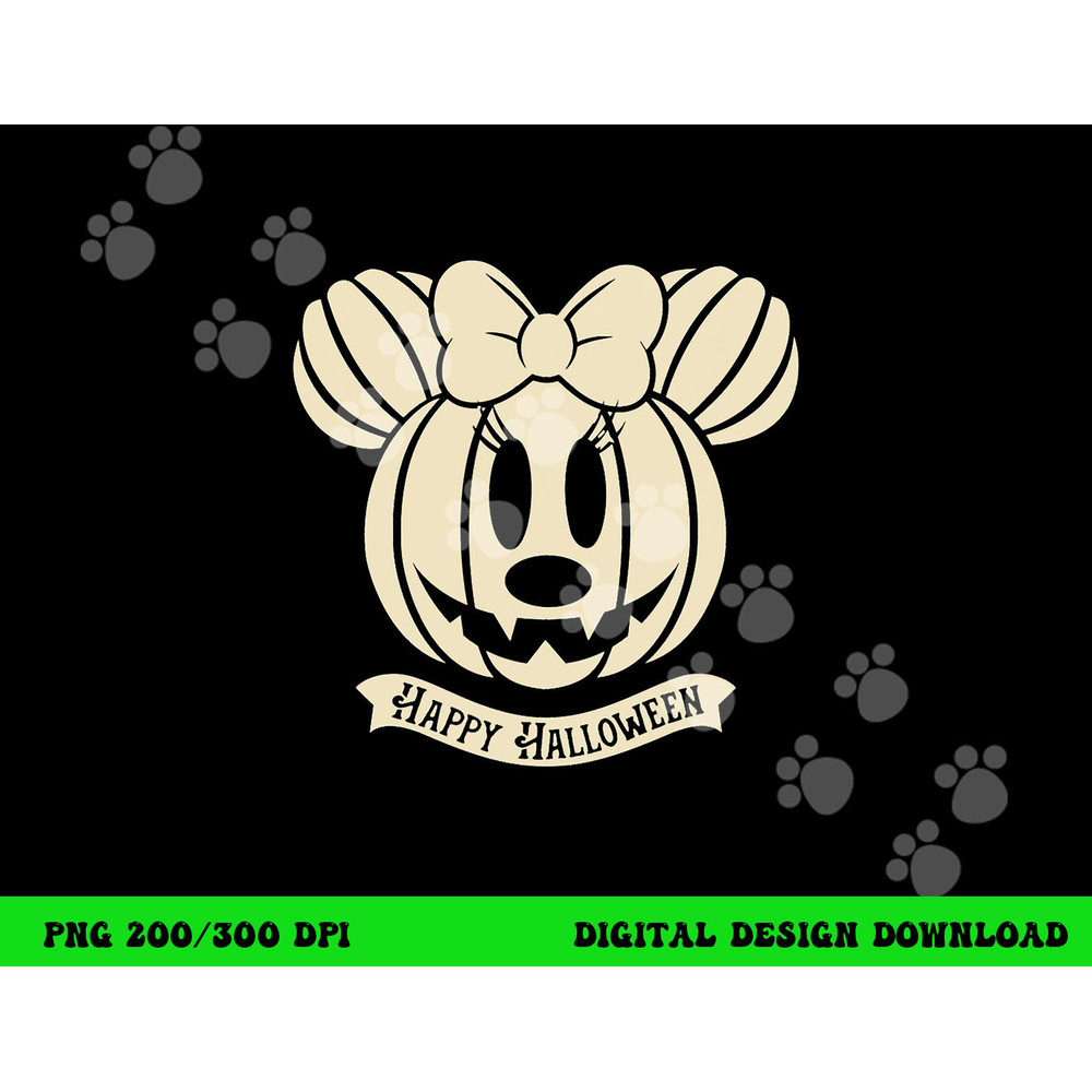 Disney Minnie Mouse Pumpkin Happy Halloween  png,sublimation copy.jpg
