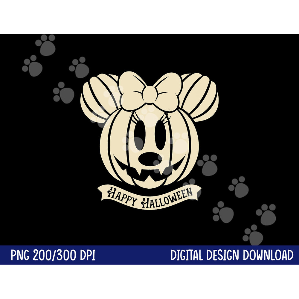 Disney Minnie Mouse Pumpkin Happy Halloween png,sublimation copy.jpg