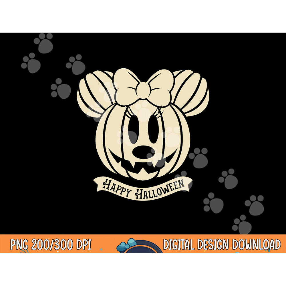Disney Minnie Mouse Pumpkin Happy Halloween png,sublimation copy.jpg