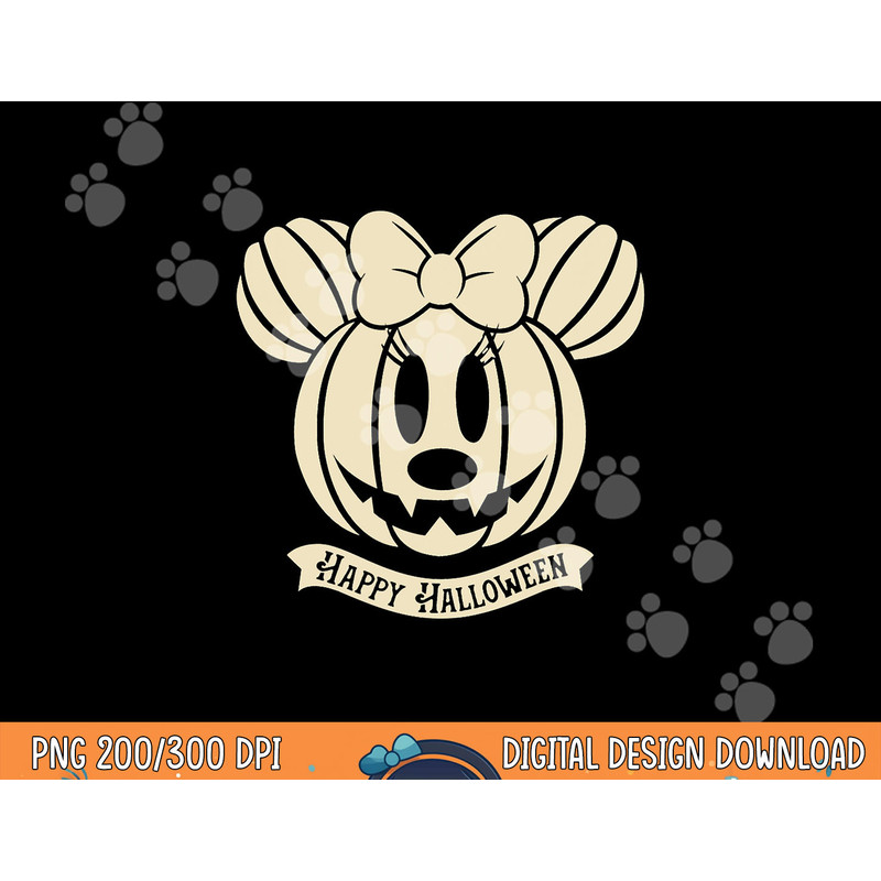 Disney Minnie Mouse Pumpkin Happy Halloween png,sublimation copy.jpg
