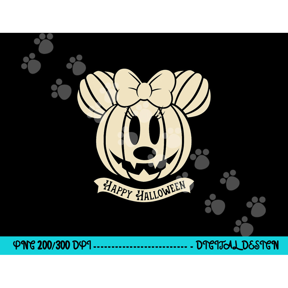 Disney Minnie Mouse Pumpkin Happy Halloween png,sublimation copy.jpg