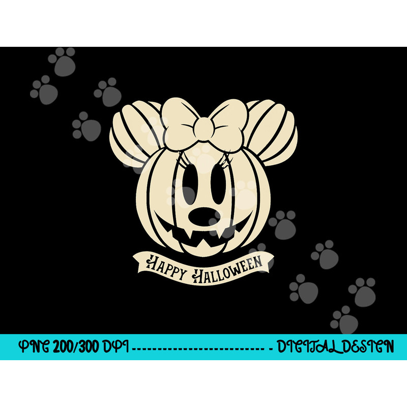 Disney Minnie Mouse Pumpkin Happy Halloween png,sublimation copy.jpg