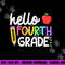 Hello Fourth Grade Team 4th Grade Back to School Teacher Kid png, sublimation copy.jpg