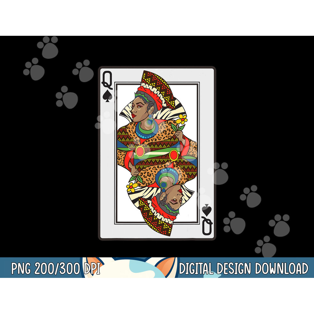 Queen Spades African American Card Halloween Gift png, sublimation copy.jpg