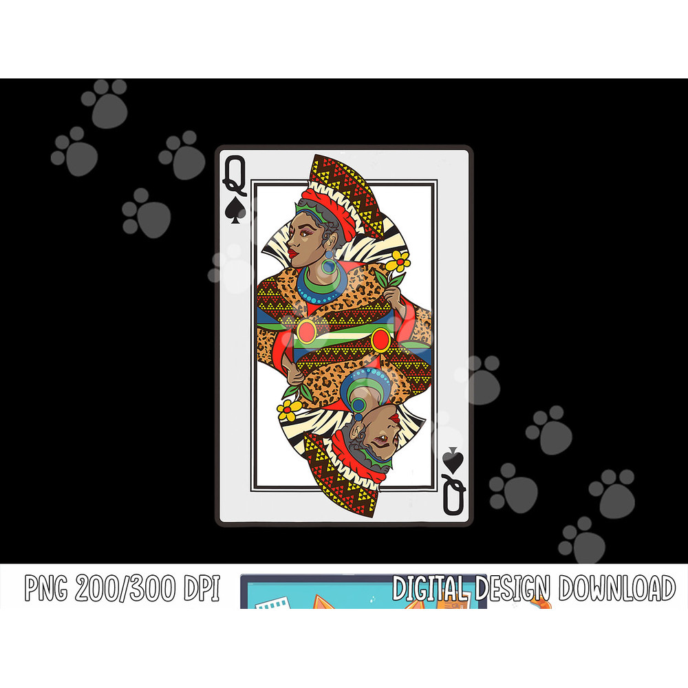 Queen Spades African American Card Halloween Gift png, sublimation copy.jpg