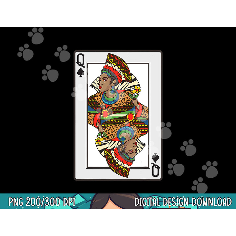 Queen Spades African American Card Halloween Gift png, sublimation copy.jpg