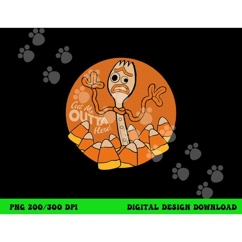 Disney PIXAR Toy Story 4 Forky Get Me Outta Here Halloween png,sublimation copy.jpg