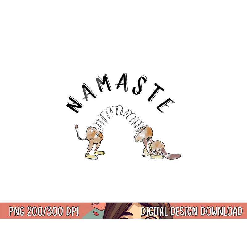 Disney Pixar Toy Story Slinky Dog Namaste Stretch Poster png, sublimation copy.jpg