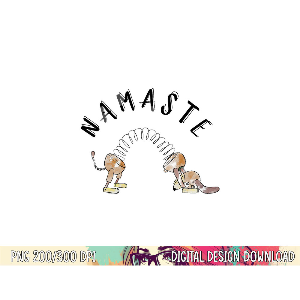 Disney Pixar Toy Story Slinky Dog Namaste Stretch Poster png, sublimation copy.jpg