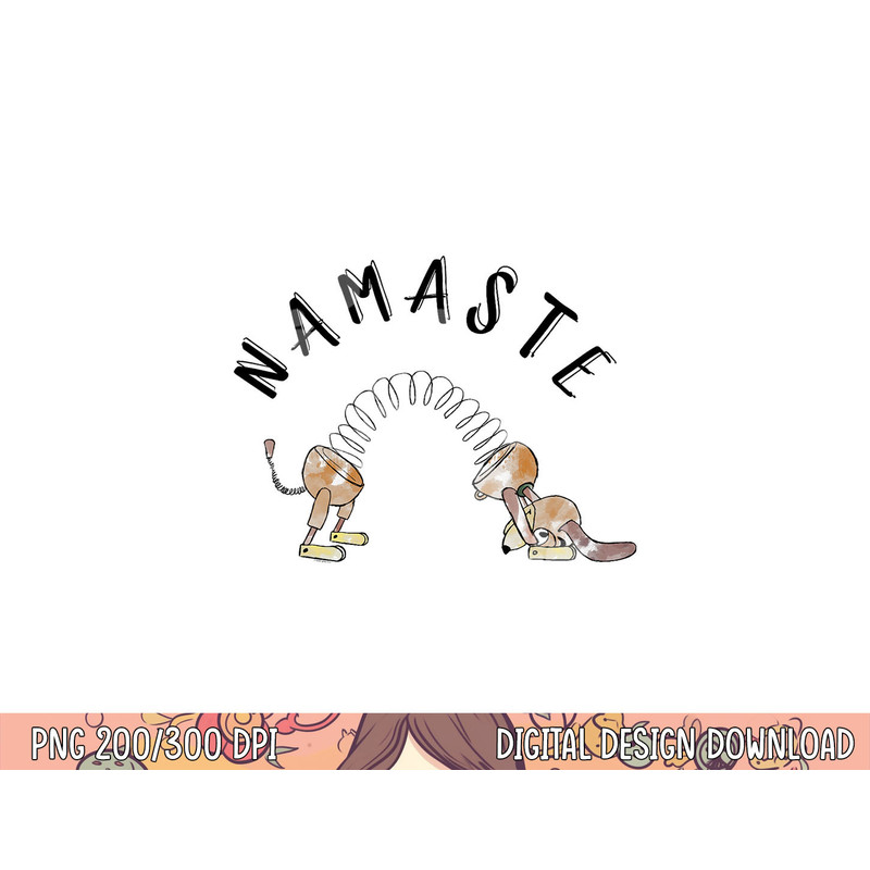 Disney Pixar Toy Story Slinky Dog Namaste Stretch Poster png, sublimation copy.jpg