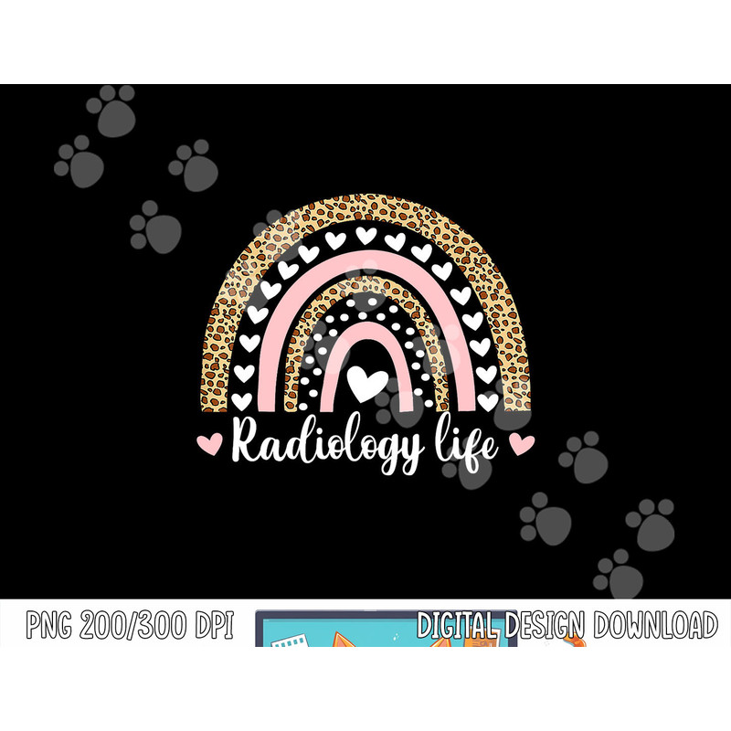 Radiology life Technician XRay Tech Rainbow Boho Nurse png, sublimation copy.jpg