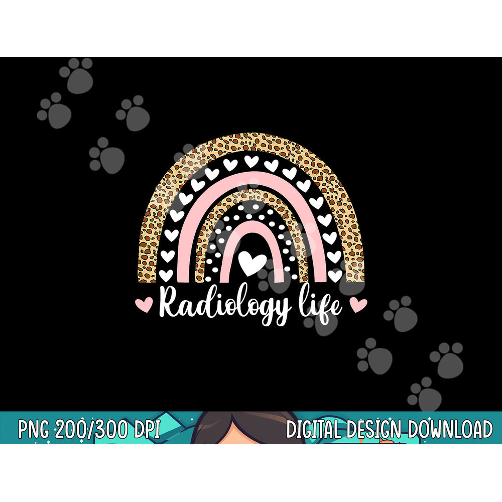 Radiology life Technician XRay Tech Rainbow Boho Nurse png, sublimation copy.jpg