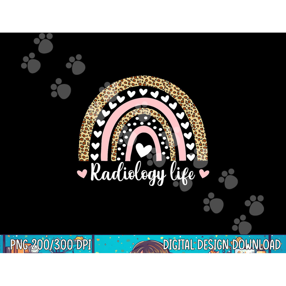 Radiology life Technician XRay Tech Rainbow Boho Nurse png, sublimation copy.jpg