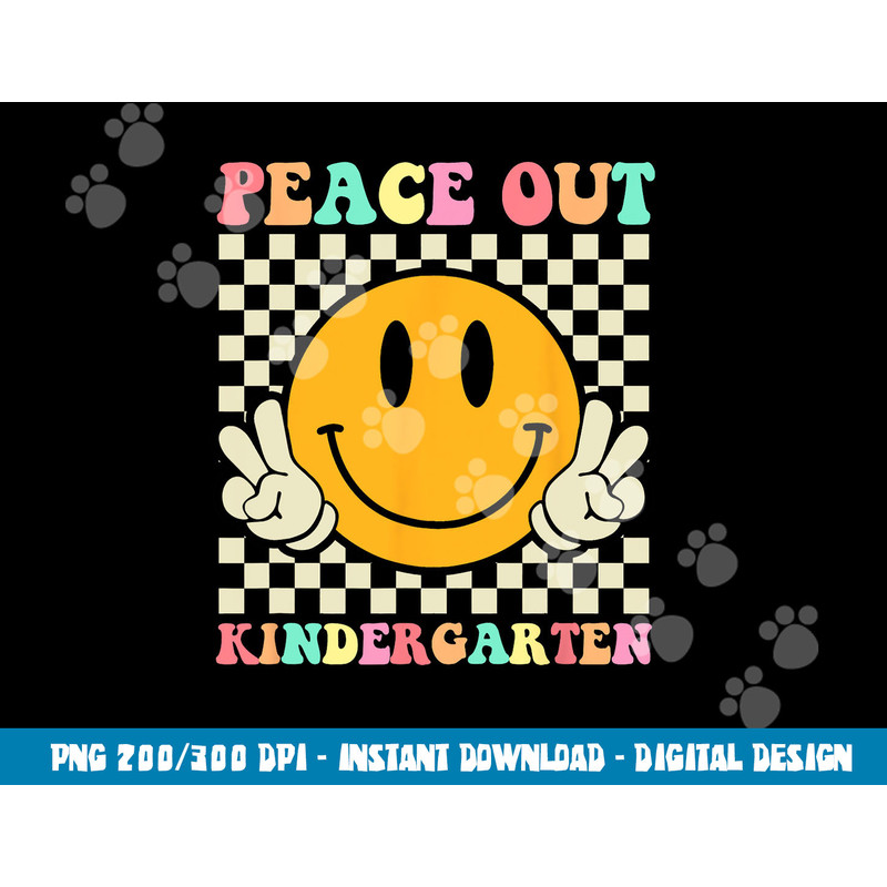 Hippie Peace Out Kindergarten Teacher Kid Last Day Of School  png, sublimation copy.jpg