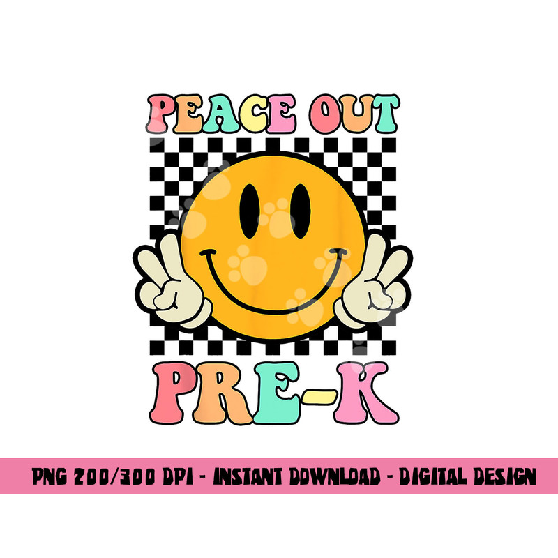 Hippie Peace Out Pre-K Teacher Kids Last Day Of School png, sublimation copy.jpg