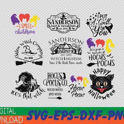 Hocus Pocus Svg Bundle, 25 Designs, Halloween Disney svg, Halloween bundle svg, Sanderson Sisters Svg, Halloween svg