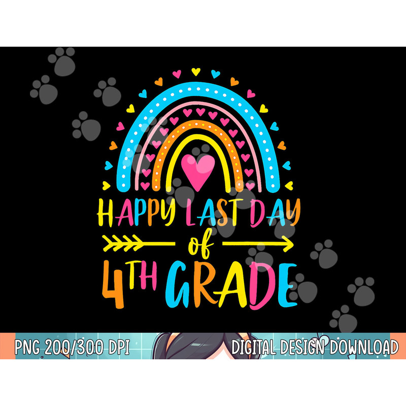 rainbow happy last day of 4th grade school teacher girl boy .jpg