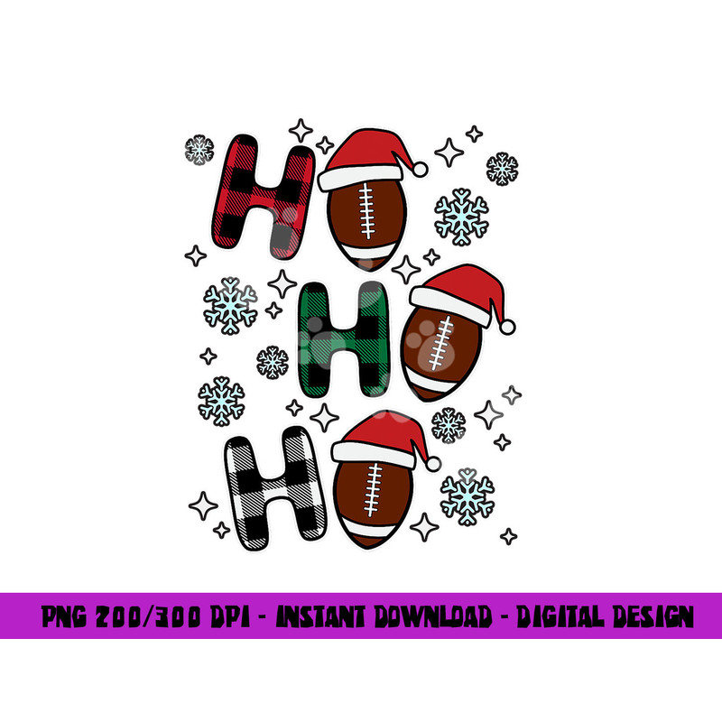 Ho Ho Ho Funny Santa American Football Lovers Christmas png, sublimation copy.jpg