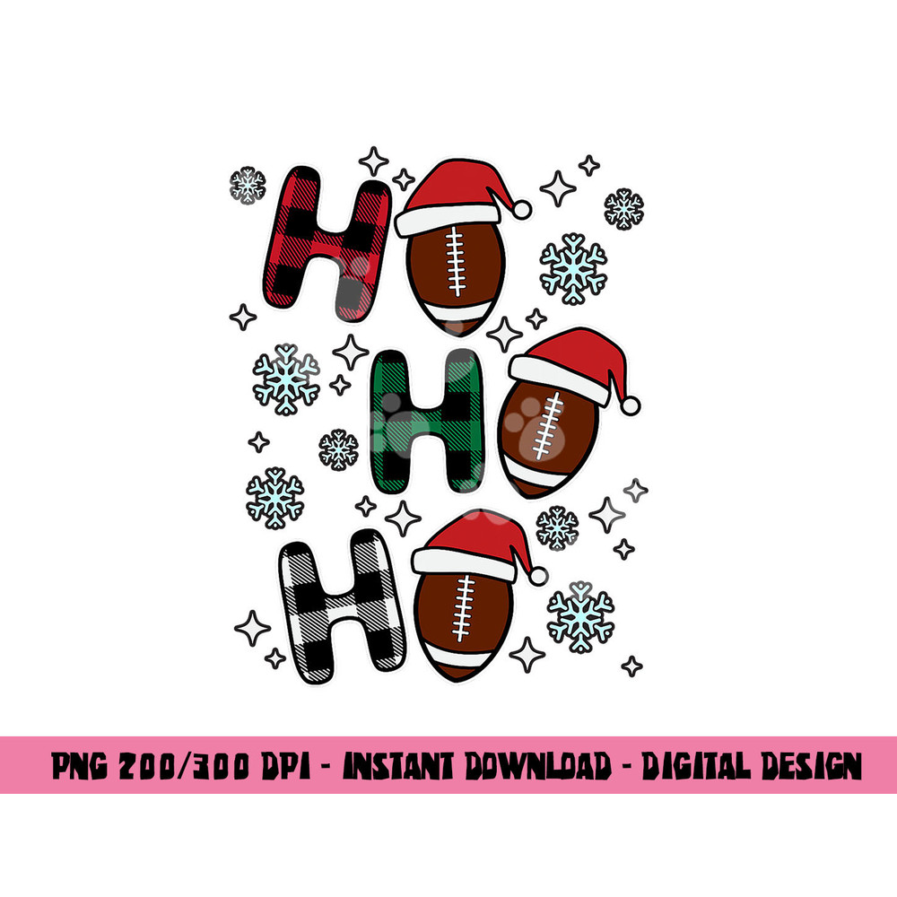Ho Ho Ho Funny Santa American Football Lovers Christmas png, sublimation copy.jpg