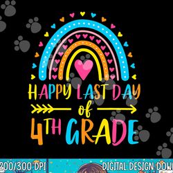 rainbow happy last day of 4th grade school teacher girl boy copy