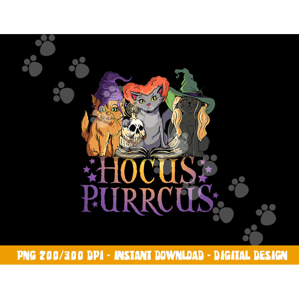 Hocus Purrcus Halloween Witch Cats Funny Parody png,sublimation copy.jpg