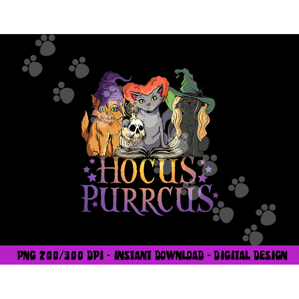 Hocus Purrcus Halloween Witch Cats Funny Parody png,sublimation copy.jpg