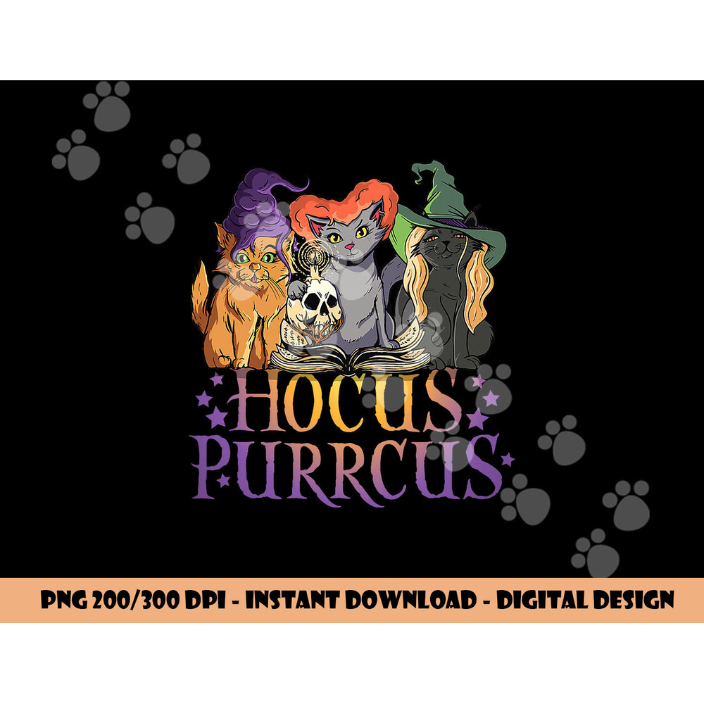 Hocus Purrcus Halloween Witch Cats Funny Parody png,sublimation copy.jpg