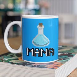 mana potion mug, *epic* gamer coffee mug, mage gifts, retro gaming mug, big coffee mug, big tea mug, rpg mug, rpg gifts,