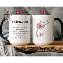 custom multiple myeloma support team mug, dandelion multiple myeloma cancer mug, multiple myeloma cancer awareness mug,