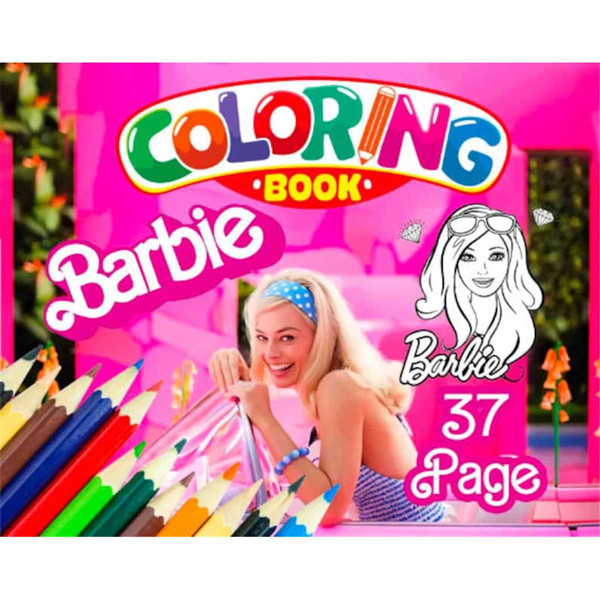 Barbie Coloring Book 37 Pages from Barbie, Coloring Book fro - Inspire  Uplift