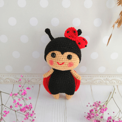 Ladybug, Crochet ladybug, Crochet LadyBug doll, Crochet Cuddly, Soft doll, Bugs, Crochet animals, Ladybug toy, Insects