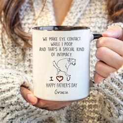 personalize gift for dad dad gift from daughter, dad birthday gift, father birthday gift, you make eye contact while i p