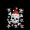 Womens Christmas Skulls With Santa Hats V Neck 7.jpg