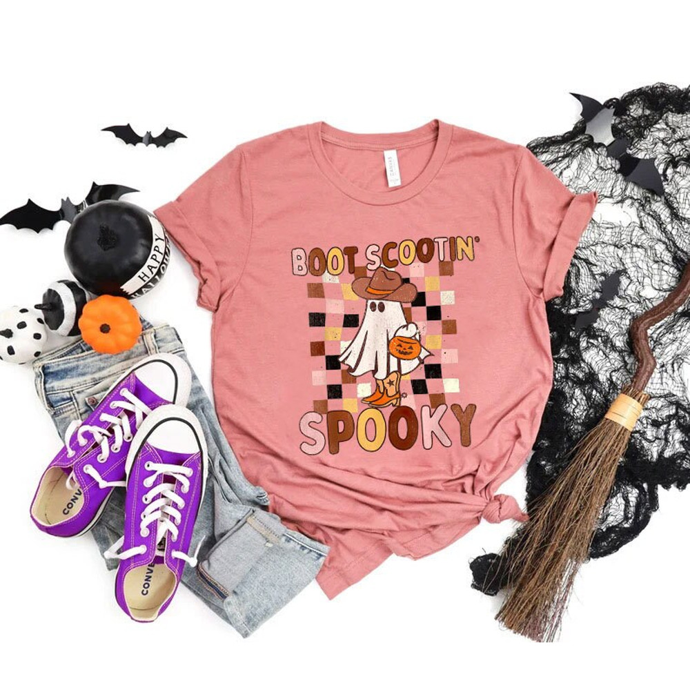 Boot Scootin Spooky Sweatshirt, Western Halloween Shirt, Cowboy Ghost T-Shirt, Spooky Season Tee, Halloween Spooky, Fall Women Hoodie - 6.jpg