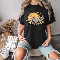 disney mickey and friends halloween shirt, vintage disney halloween t-