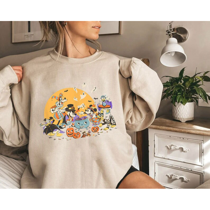 Disney Mickey and Friends Halloween Shirt, Vintage Disney Halloween T-Shirt, Disney Family Tee, Spooky Season, Disney The Nightmare Shirt - 5.jpg