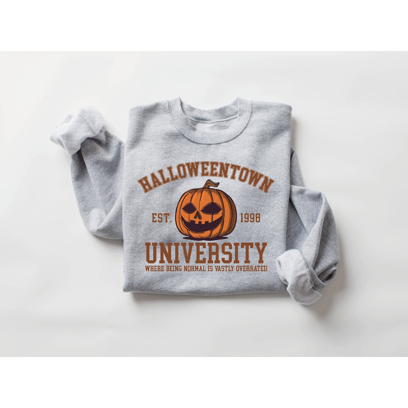 Halloween Town Est 1998 Sweatshirt, Halloweentown University Shirt, Fall Womens Sweatshirt, Halloween Party Tee, Pumpkin Halloween Shirt - 1.jpg