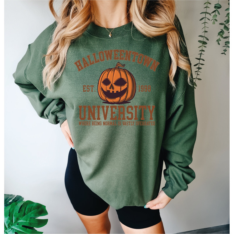 Halloween Town Est 1998 Sweatshirt, Halloweentown University Shirt, Fall Womens Sweatshirt, Halloween Party Tee, Pumpkin Halloween Shirt - 4.jpg