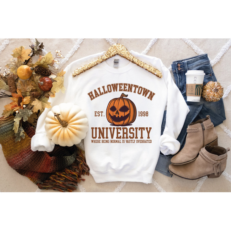 Halloween Town Est 1998 Sweatshirt, Halloweentown University Shirt, Fall Womens Sweatshirt, Halloween Party Tee, Pumpkin Halloween Shirt - 5.jpg