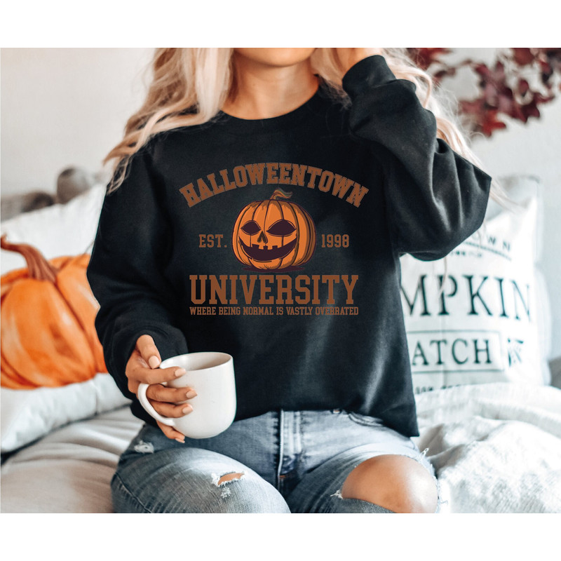 Halloween Town Est 1998 Sweatshirt, Halloweentown University Shirt, Fall Womens Sweatshirt, Halloween Party Tee, Pumpkin Halloween Shirt - 6.jpg
