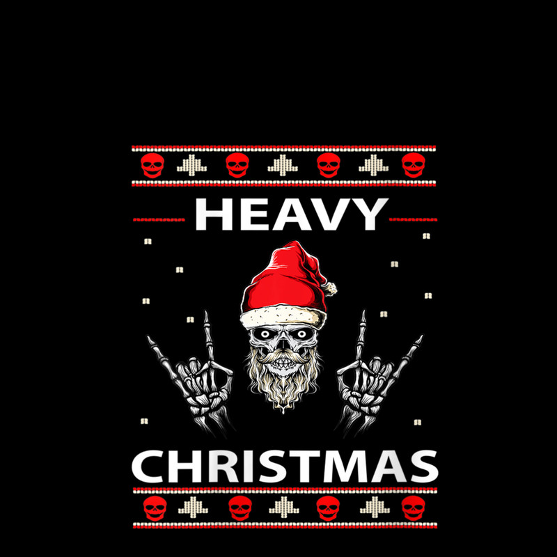 Womens Ugly Christmas Skull With Santa Hat Apprel V Neck 1.jpg