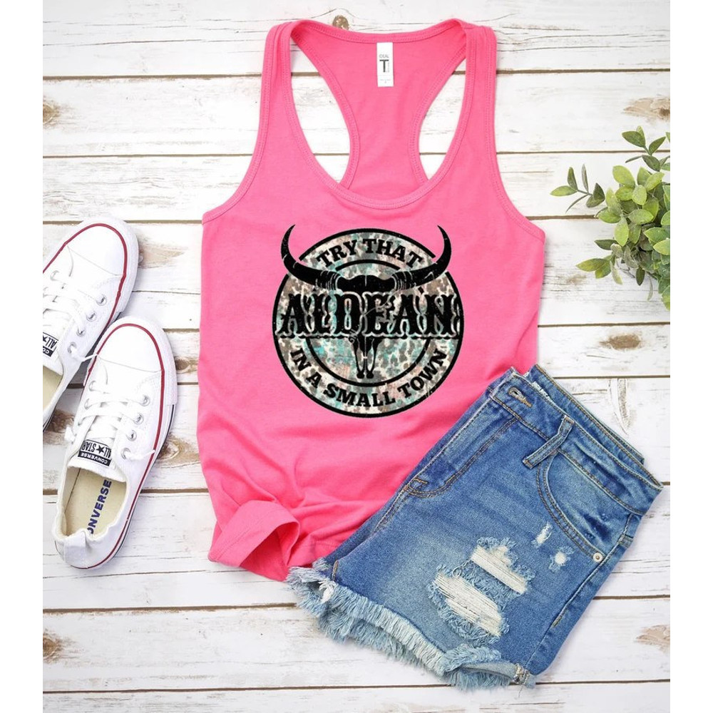 Jason Aldean Tank Top, Try That In A Small Town Shirt, Country Song Lyric Tee, American Flag Quote, Country Music T-Shirt, Patriotic Women - 2.jpg